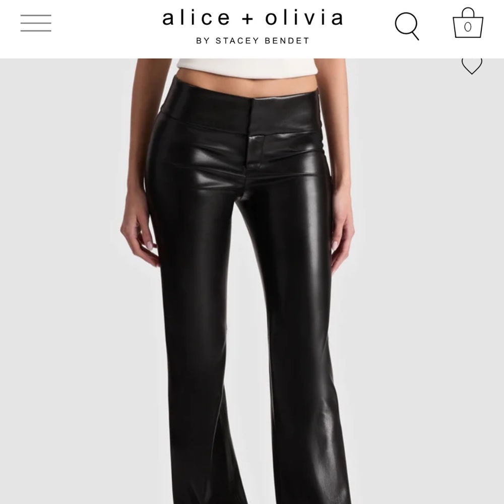 Alice + Olivia vegan leather pants